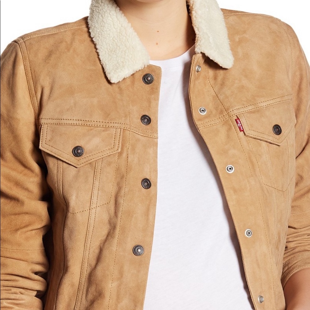 Levi’s Strauss&CO. Suede Sherpa Trucker Jacket XS
